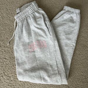 The Bar Varsity Sweatpants Lt Heather Gray / Blush